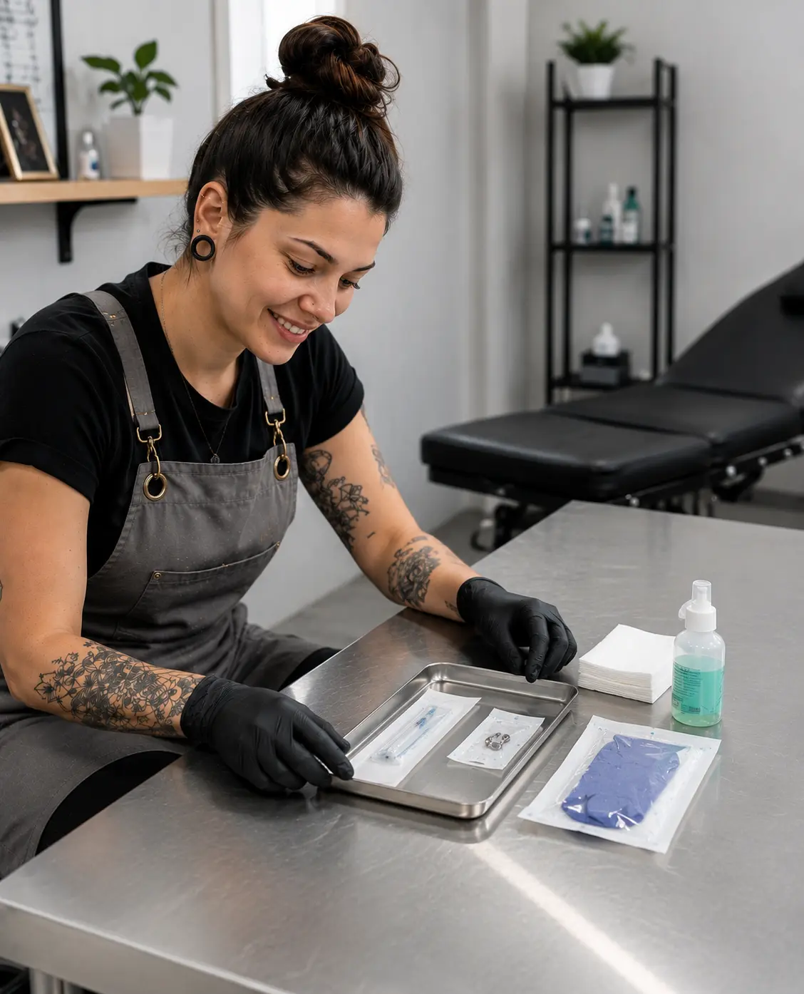 Body piercer com rotina mais organizada e clara